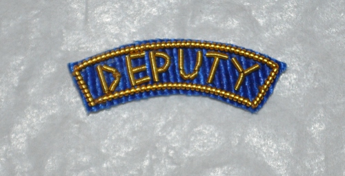 Provincial Apron Badge Appendage - GAUNTLET - "DEPUTY"
